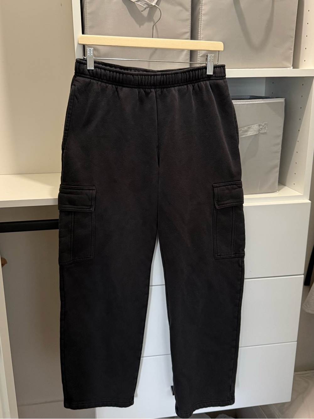 Tuff Athletics Black Women’s Cargo Sweatpant - Size M